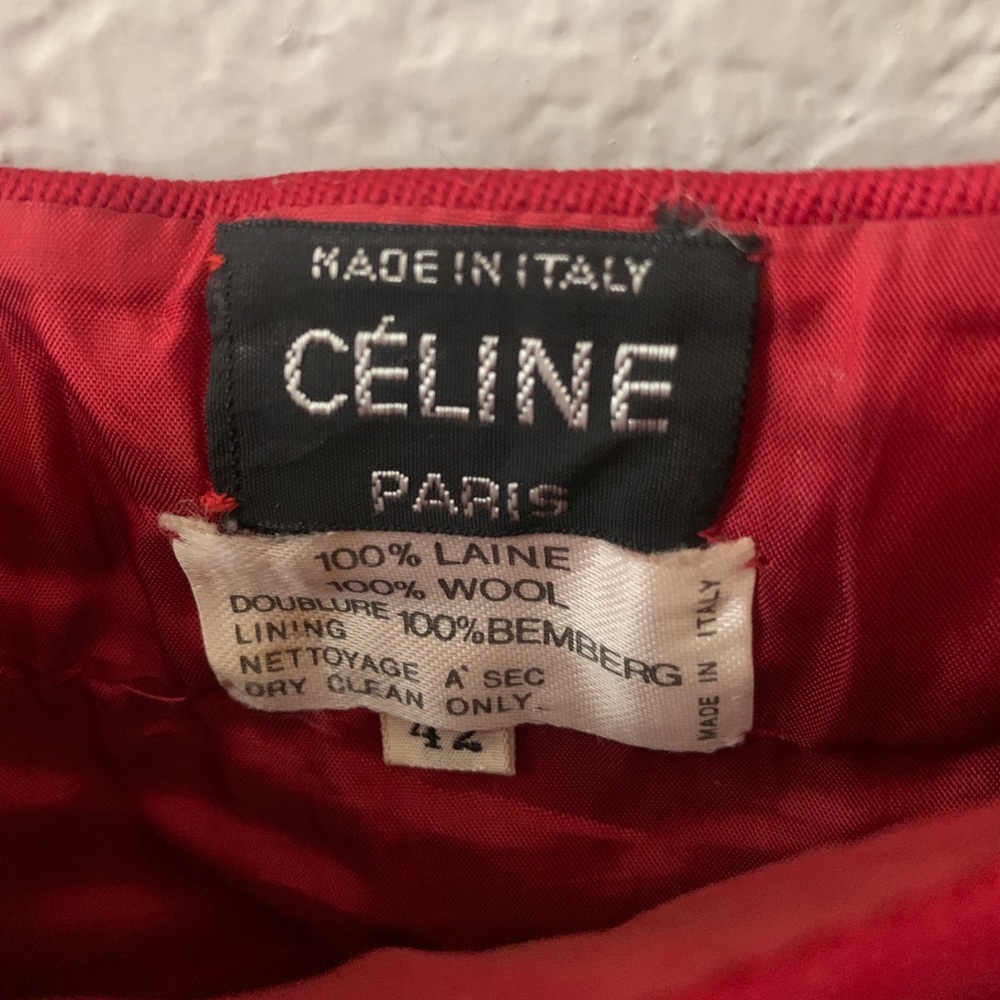 Vintage Celine Pleated Skirt - Picture 8 of 8